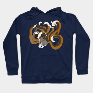 Nine tailed platinum cross fox Hoodie